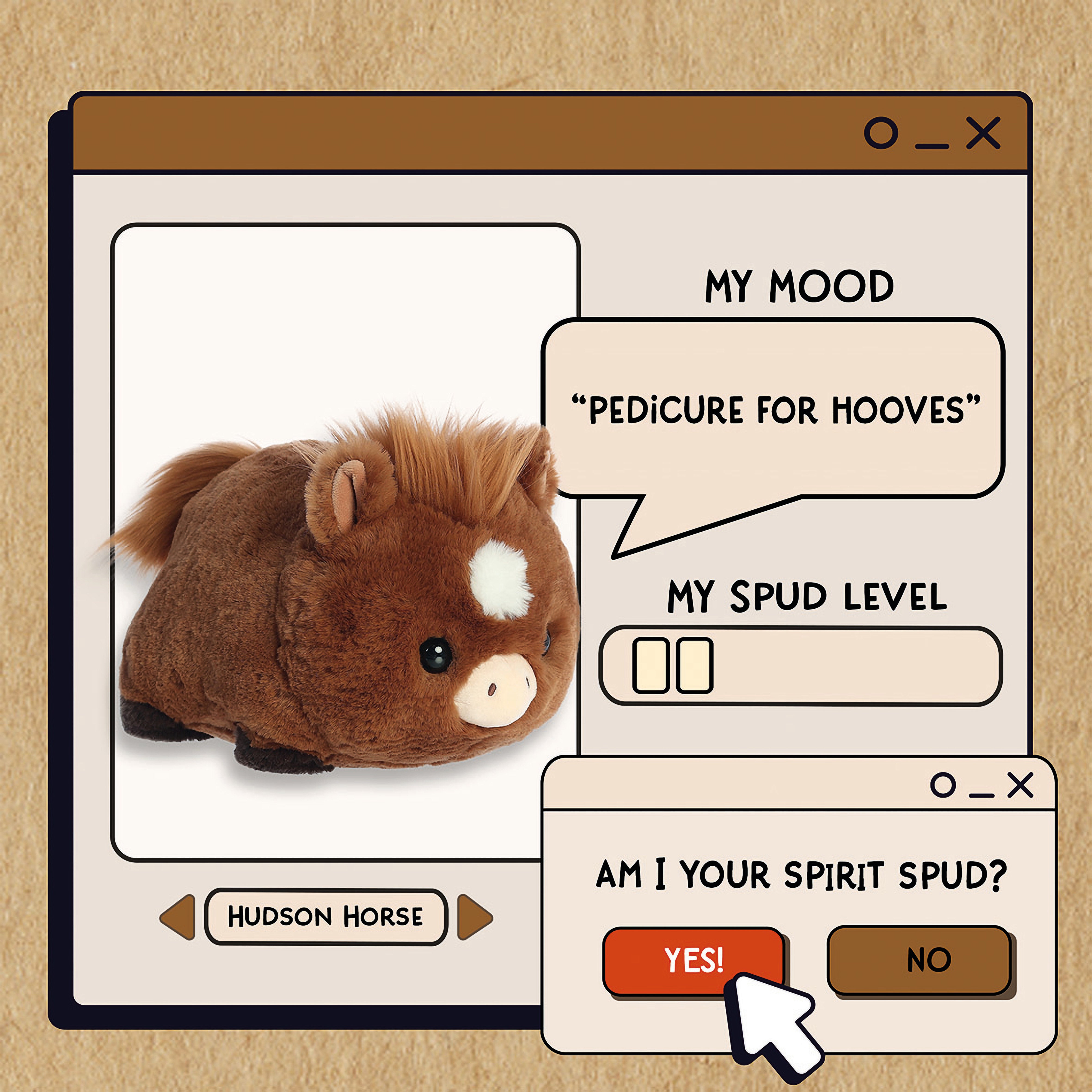 Spudsters - Hudson Horse 25cm