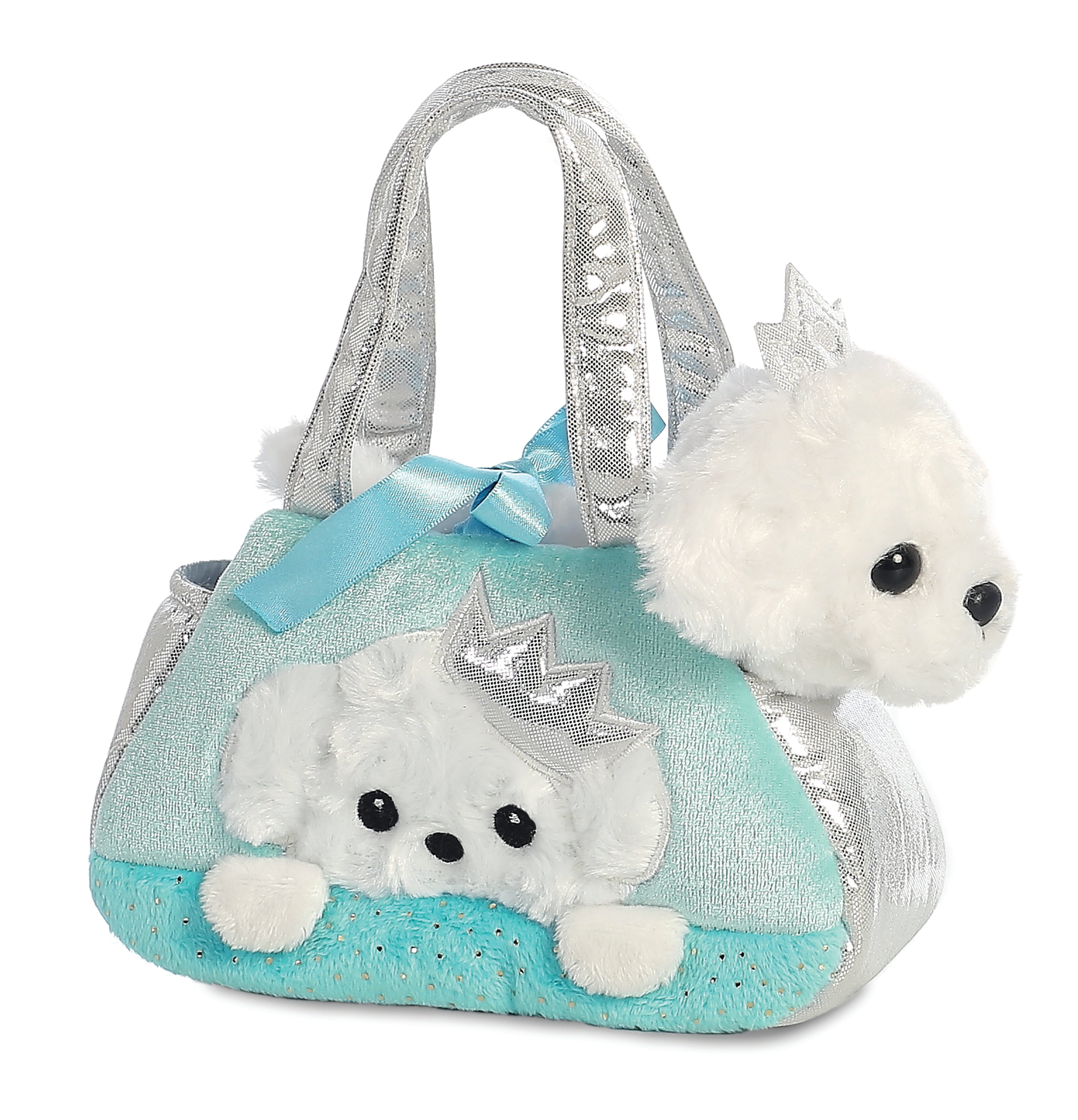 Fancy Pals - Peek-a-Boo puppy with crown 20cm