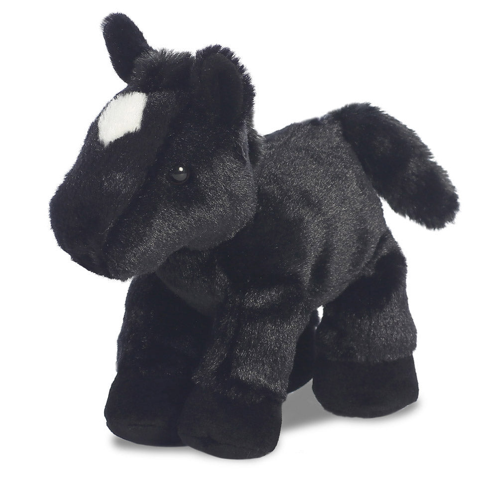 Mini Flopsies - Beau Black Horse 20cm
