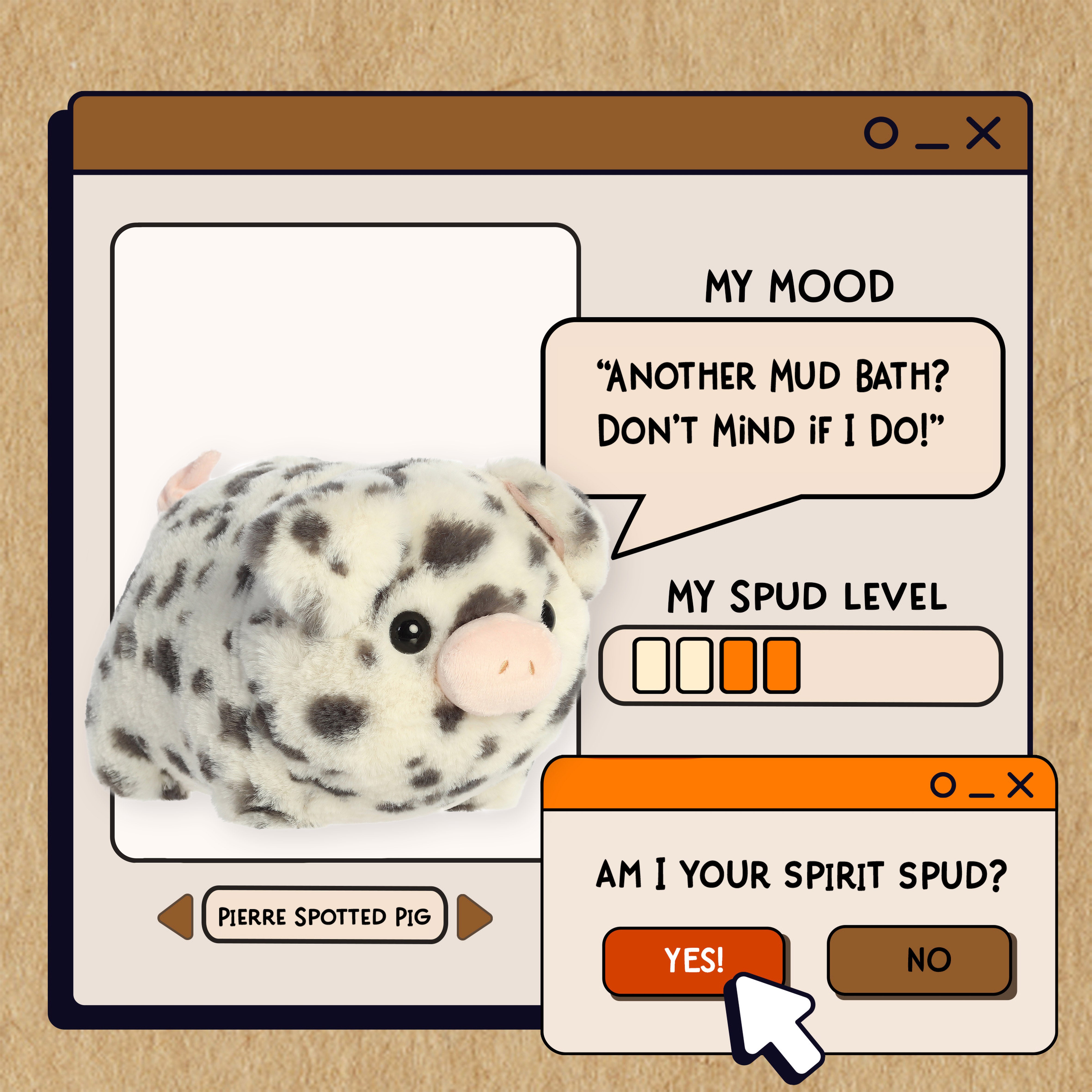 Spudsters - Pierre Spotted Pig 25cm
