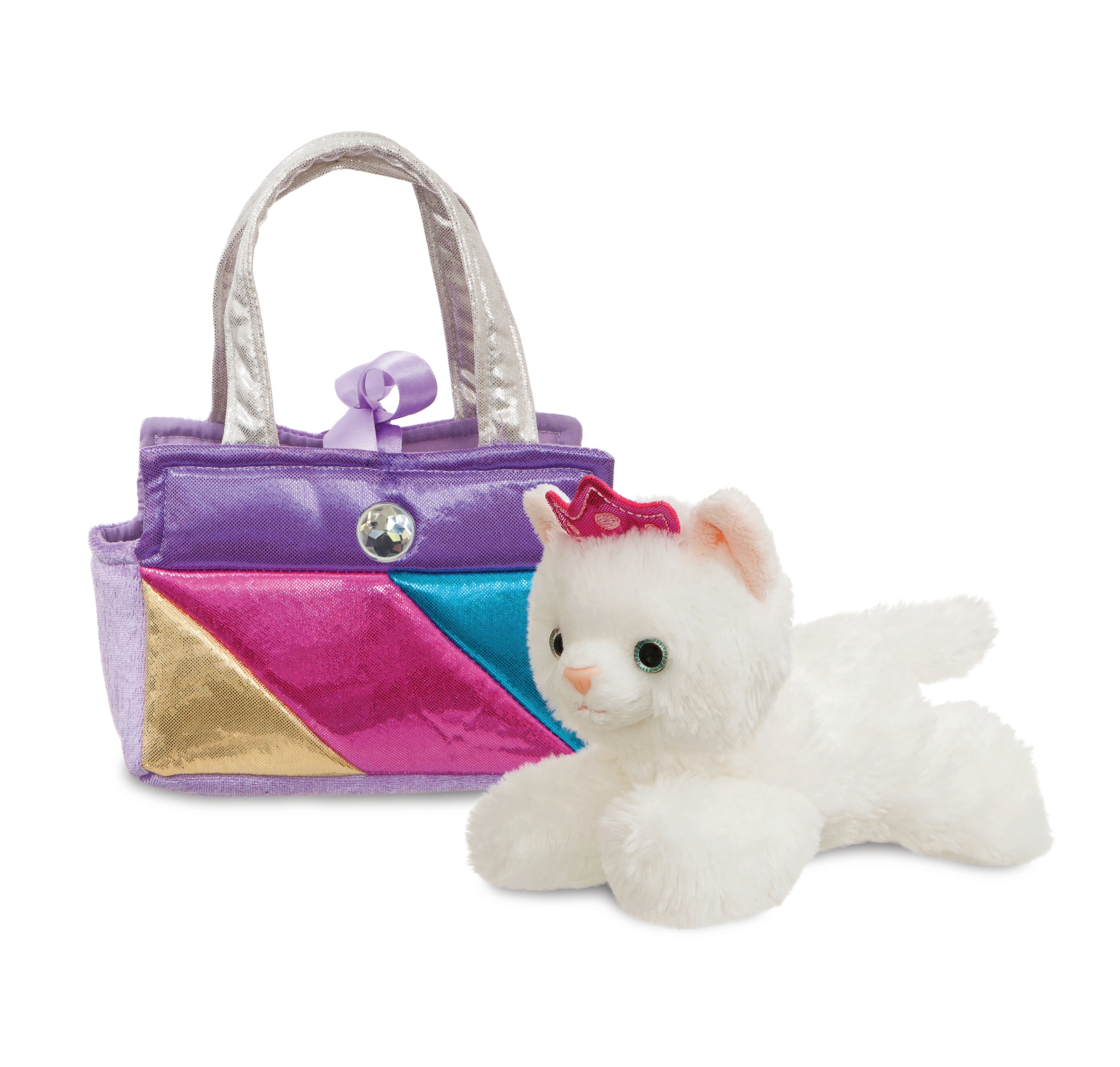 Fancy Pals - Cat with Rainbow Bag 20cm
